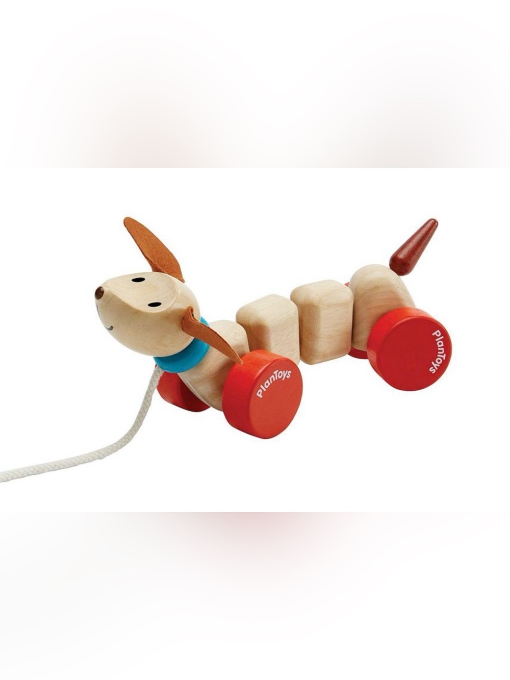 PlanToys Happy Puppy Wooden Pull Toy
